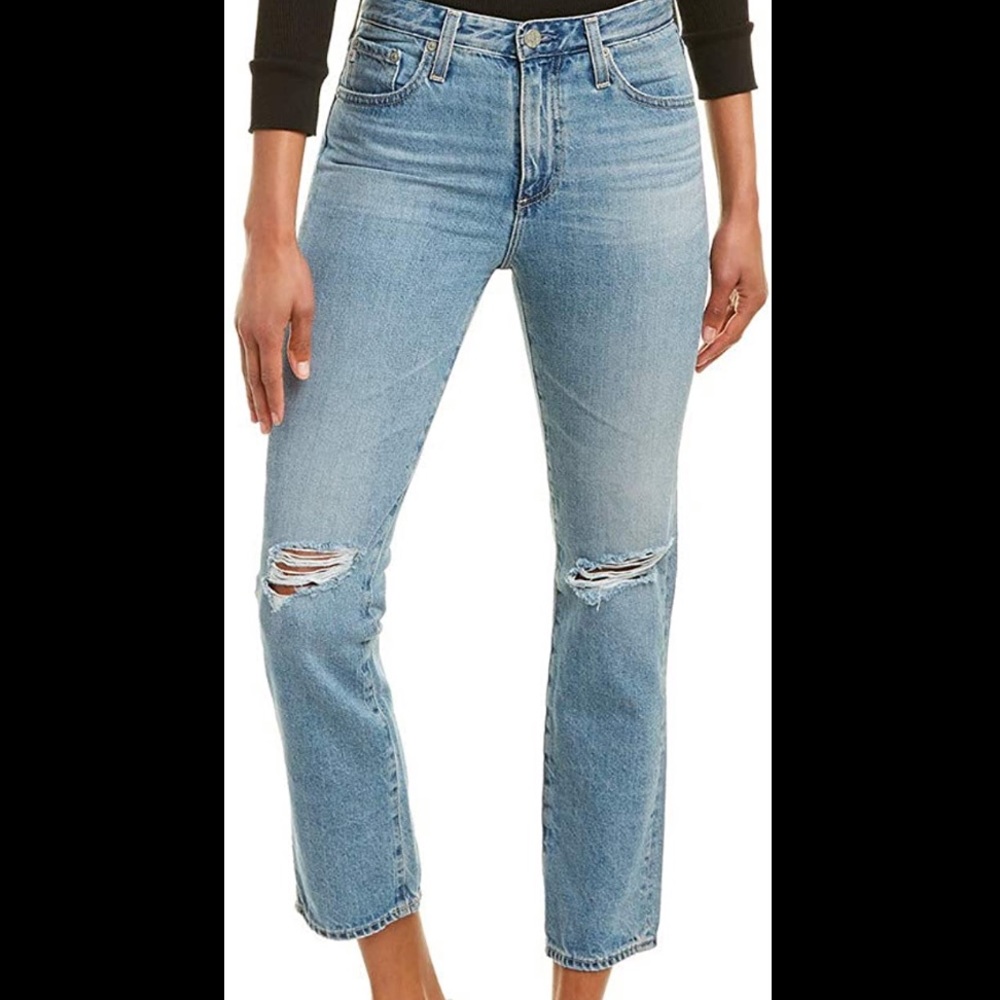 Isabelle High Rise Straight Crop